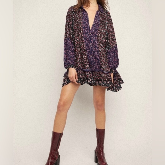 Free People Lost In You Floral Printed Tunic - Picture 1 of 8